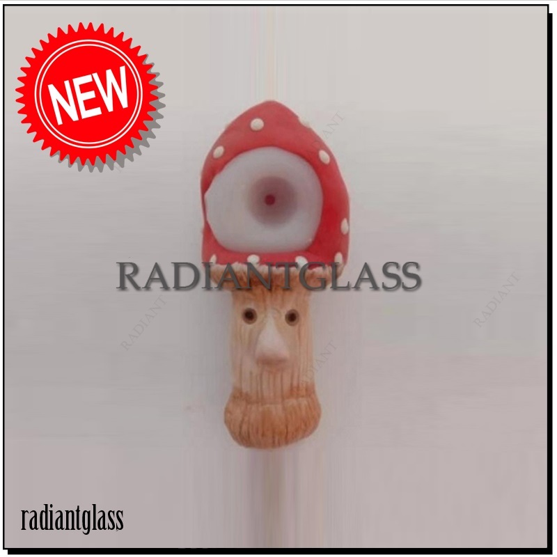 

10cm Novelty Pipe 3D Mini Glass Smoking Pipe Stained glass pipe tube special design Tobacco Hand Pipes Spoon Cigarette Tubes Handmade