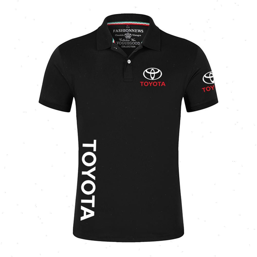 

Summer Mens Toyota Car Polo Casual Short Sleeves Solid Color Man Classic Unisex Tops Outdoor Customize T-shirt