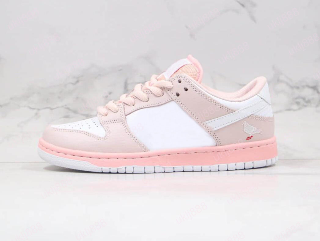 

Low Pulse Running Shoes White Pink Pigeon Skate Board Sneakers Womens Designers Trainers BV1310-012 Dress Shoe, Customize