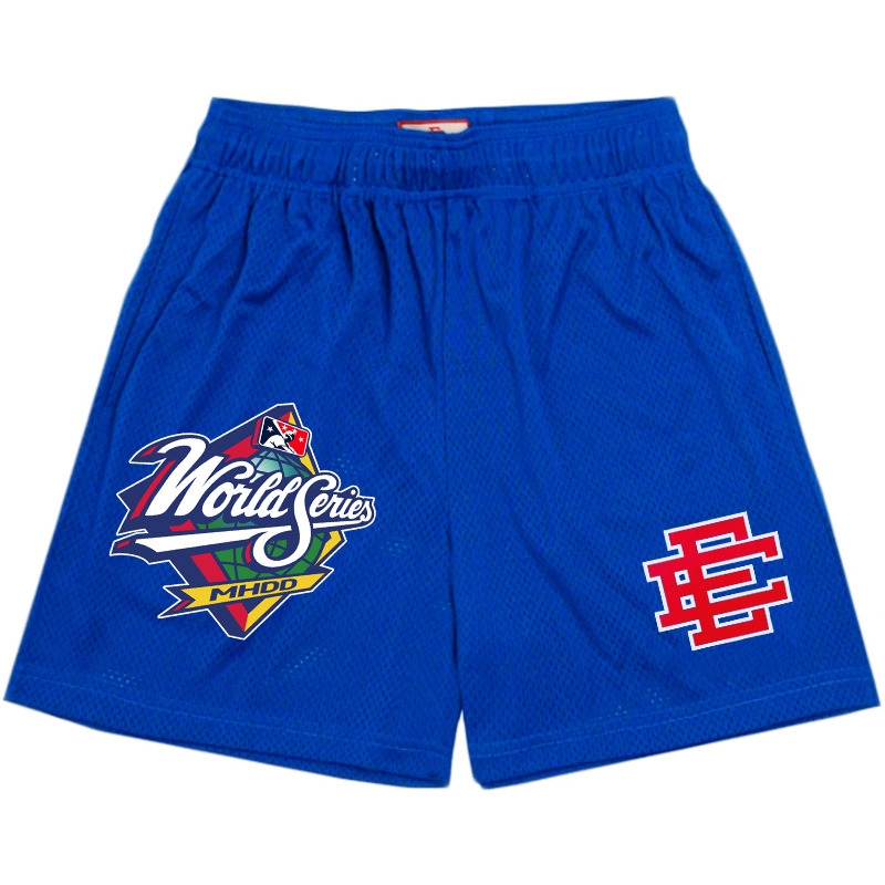 

Ee Trendy Shorts Fitness Pants Mesh Breathable Quarter Mlb Beach Basketball 9 QZKM, Black ee