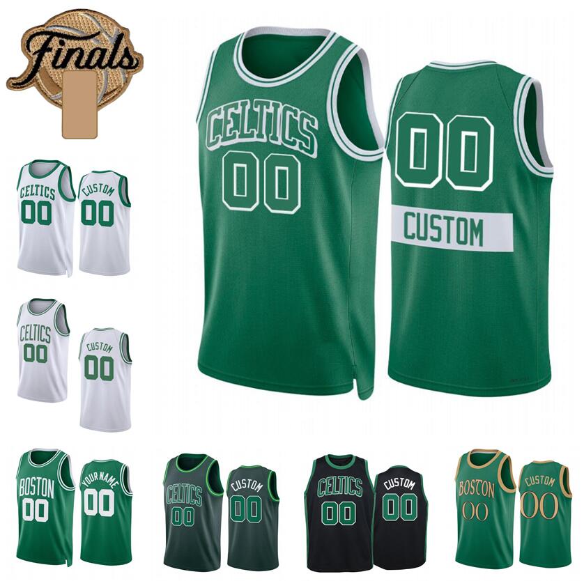 

Custom Basketball finals jersey Jayson Tatum #0 Jaylen Brown #7 Marcus Smart #36 #42 Horford 2022-23 city jerseys 04, Customize (message name number)