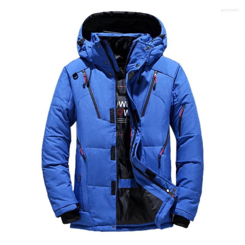 

Men's Down & Parkas 2022 Winter Coat Men Padded Thick Warm Casual Male Jacket Pockets Hooded Cardigan Outerwear Top Oversize Guin22, Blue