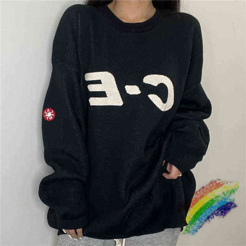 

Cavempt Ce Sweater Men Women High Quality Cav Empt Sweaters Sleeve Knit Sweatshirts T220721