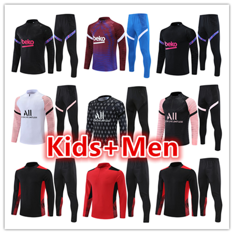 

football jerseys mens and kids kit soccer tracksuit jersey2022 2122 training jacket chandal futbol survetement foot maillot de tracksuits, 18