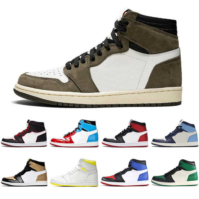 2022 Top 1 1s Chaussures de basket-ball pour femmes pour hommes AJ Rust Shadow Lucky Green Flight Flight SeaFoam Electro Orange Court Pollen Poll