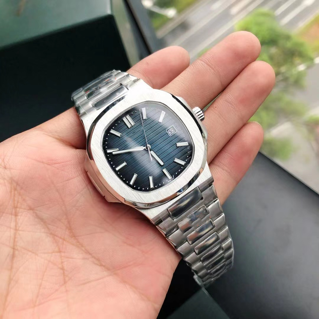 

2022 Brand New Nautilus Men's Automatic Luxury Watch 5711 Silver Strap Blue Stainless Steel, 0.8mm