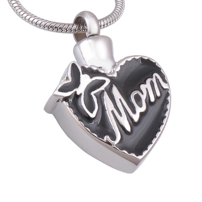 

Pendant Necklaces Alloy "Mom In Heart" Cremation Urn Necklace Ashes Mother's Day Gift JewelryPendant