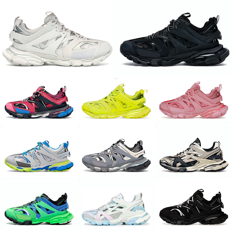 

2022 Top Quality Track 3.0 Running Shoes Triple S Vintage Old Black White Balencaiga 17FW Paris Beige Balenciaga Tracks Outdoor Fashion Trainers 36-45, B8 black yellow 36-45