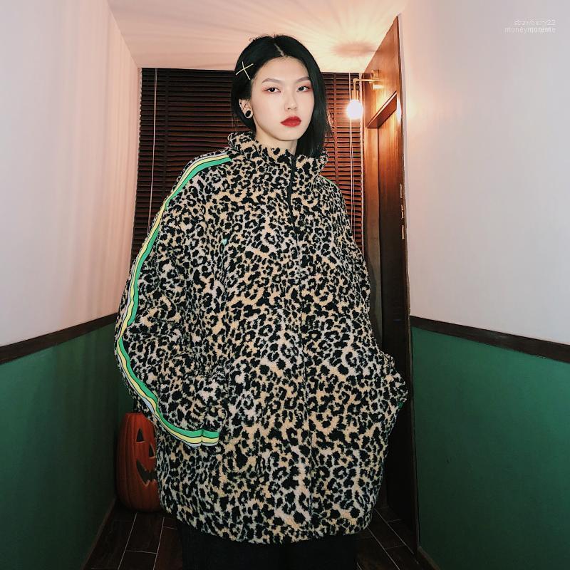 

Women's Down & Parkas Homemade Parallel Bar Vintage Leopard Cotton Coat Winter Original House Hip Hop Warm Garment Fashion Coats Women Jacke, Khaki