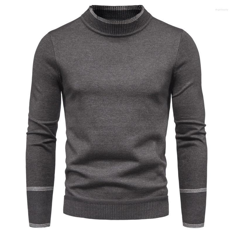 

Men's Dress Lady For Knitted Solid Sweater Pullover Half Men's Top Turtleneck 6 7Men's Mari22, Grey