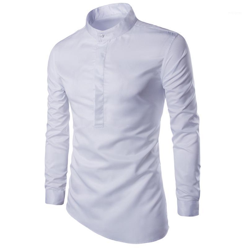 

Nice Personalized Fashion High Quality Men's Shirts Business Casual Slim Dress Shirt Men Clothes Camisa Masculina Black & White, Y506 black