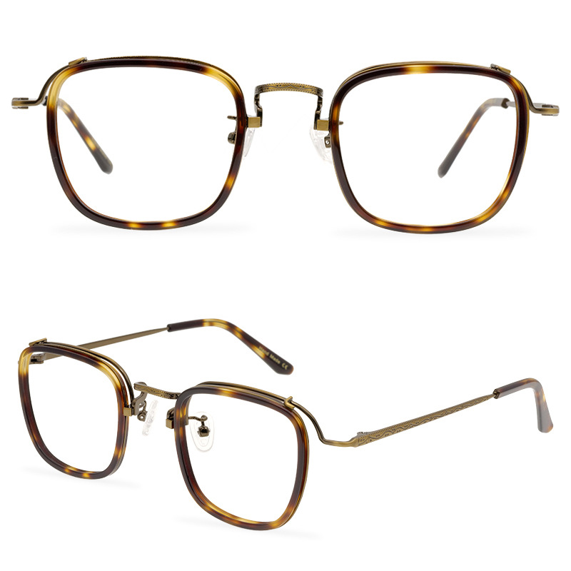

Brand Men Eyeglasses Frame Myopia Eyewear Frame mens Optical Glasses Women Vintage Square Spectacle Frames for Prescription Lens with Box