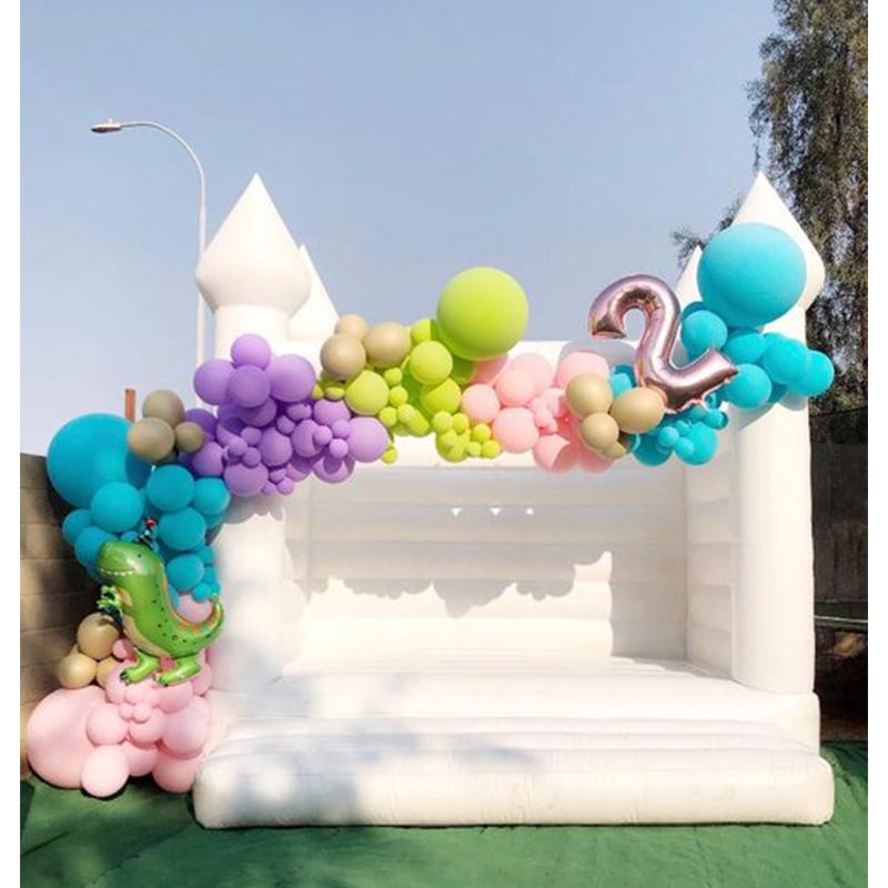 

outdoor activities 13x13ft-4x4m outdoor Inflatable Wedding Bouncer white Bounce House Birthday party Jumper Bouncy Castle