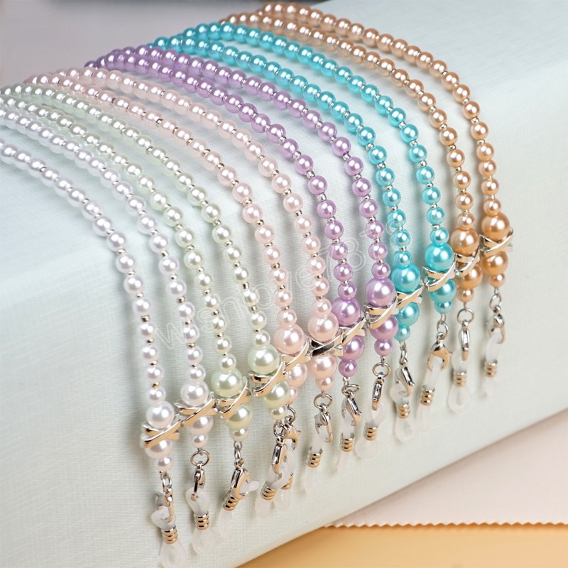 Imitation Pearl Chain For Sunglasses Lanyard Fashion Glasses Chain Women Neck Strap Cords Casual Accessories Jewelry