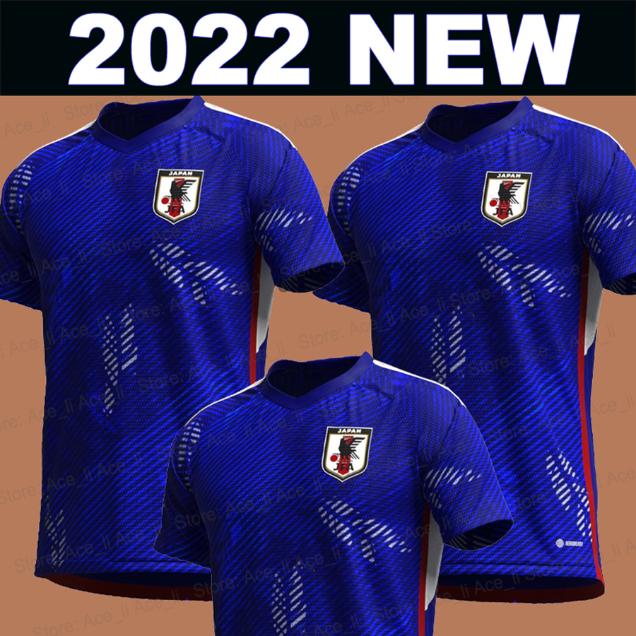 

Japan 2022 World Cup Home Soccer Jerseys fans player version Cartoon Captain 100th YEARS HONDA TSUBASA SHIBASAKI KAGAWA OKAZAKI Men Women Kids Kit football shirt, 22-23 away
