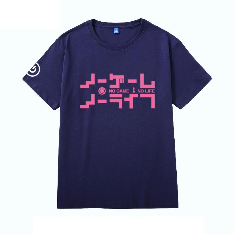

Men's T-Shirts Anime Cartoon NO GAME LIFE Sora Shiro Casual T-Shirt TShirtMen's