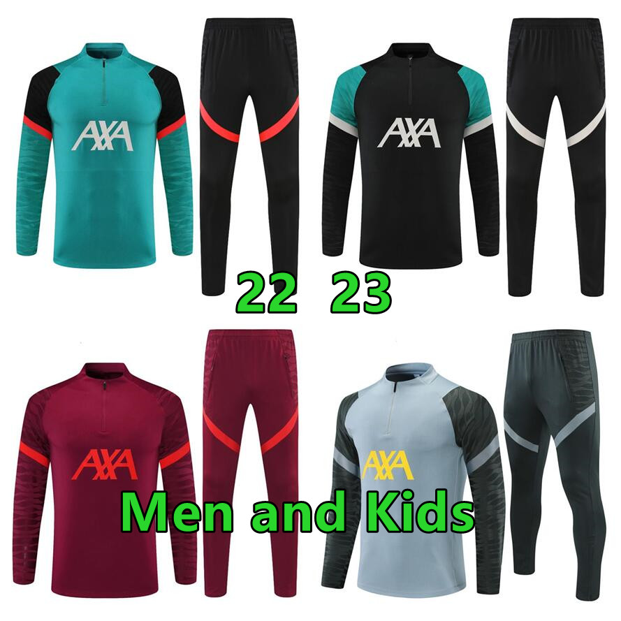 

2022 23 Top quality tracksuit soccer training Man and kids football kits
