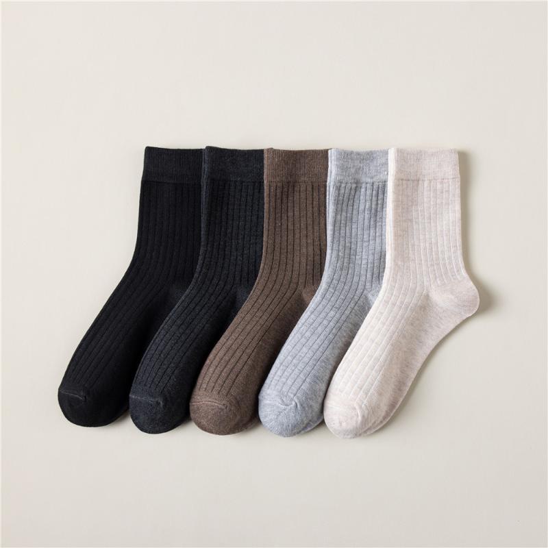 

Men's Socks Unisex Women Men Black White Gray Ankle Female Male Solid Color High Quality Cotton Short SocksMen's