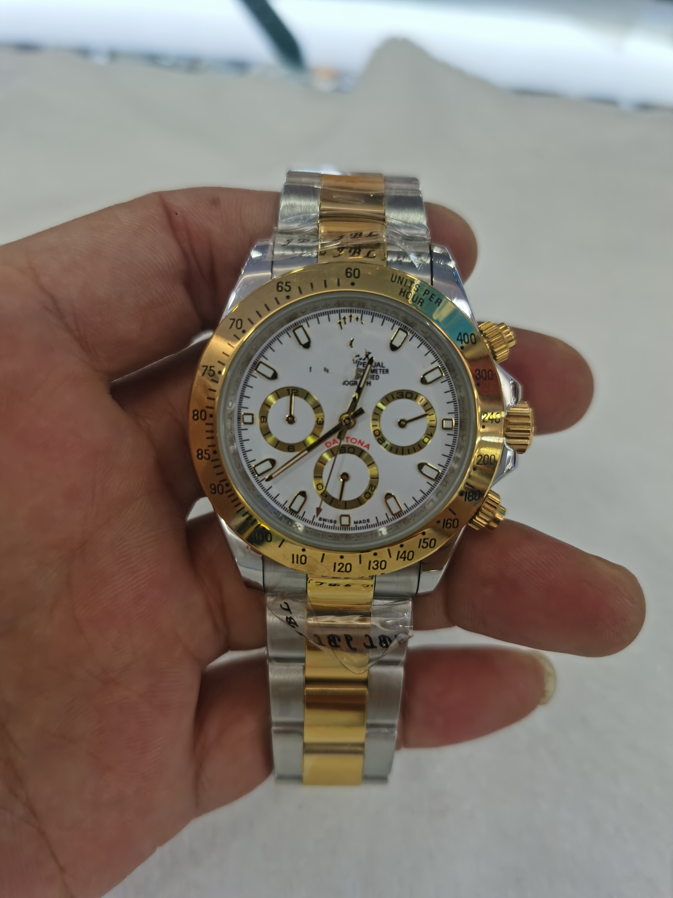 

With original box High Quality Watch 40mm 116503 116508 116509 116520 116523 Sapphire 18K Yellow Gold No Chronograph Mechanical Automatic Mens Watches, Style 1 original box + watch