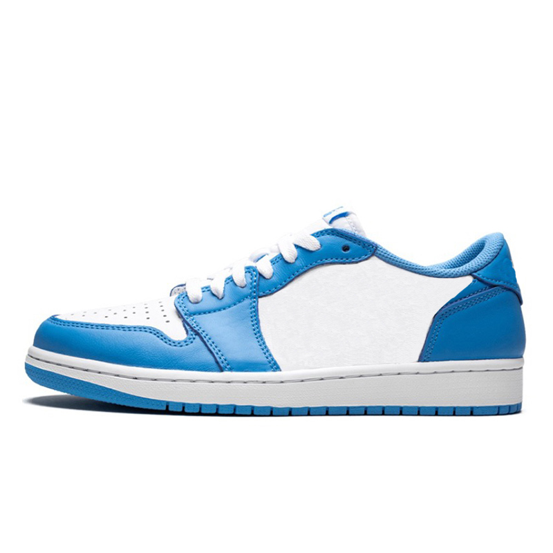 Jumpman 1 Low Women Mens 1s Sports Basketball Shoes Trainers Black Toe Fragment Reverse Mocha Paris Wolf Grey UNC University Size 36-46