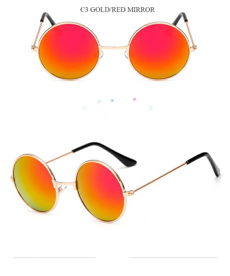 

Sunglasses Mirror Metal Children Shades Kid Kids Round Girls Boys 2022