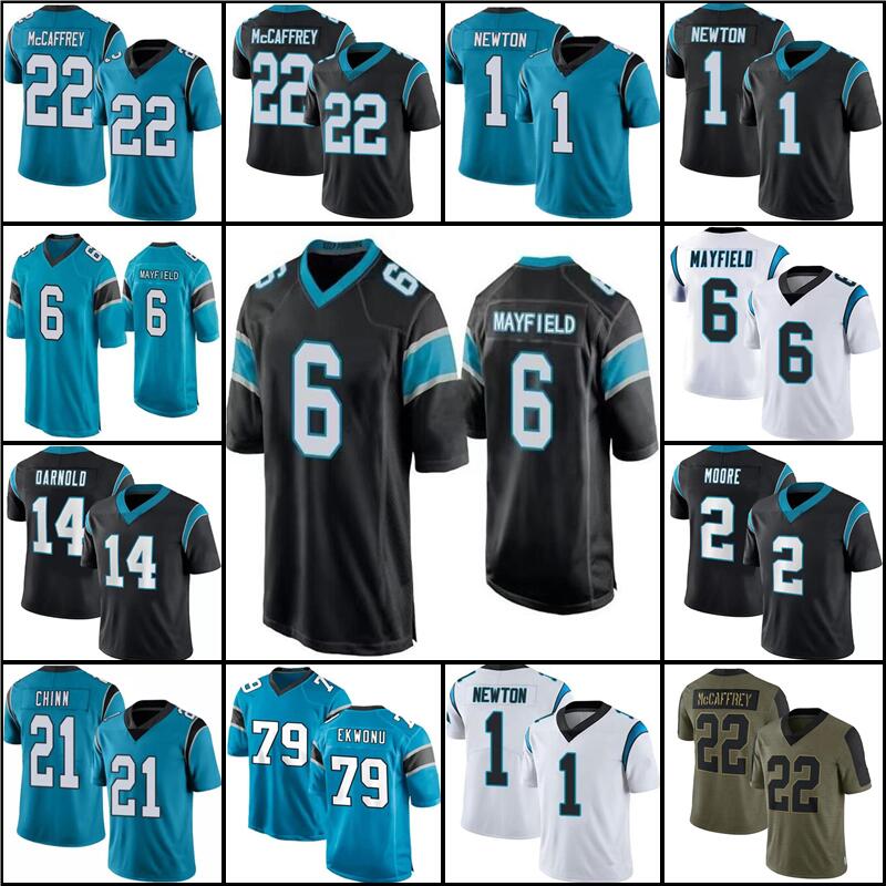 

6 Baker Mayfield CFootball Jersey DJ Moore Sam Darnold Cam Newton Ikem Ekwonu Jaycee Horn Jeremy Chinn Terrace Marshall Jr. Robbie Anderson Erving, Men jersey