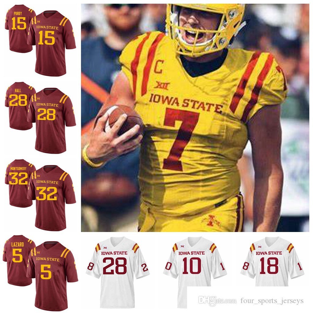 

NCAA Iowa State Cyclones College Football Jerseys Sheldon Croney Jr. Jersey Zeb Noland Joel Lanning Jacob Park Joseph Scates Custom Stitched, Womens red
