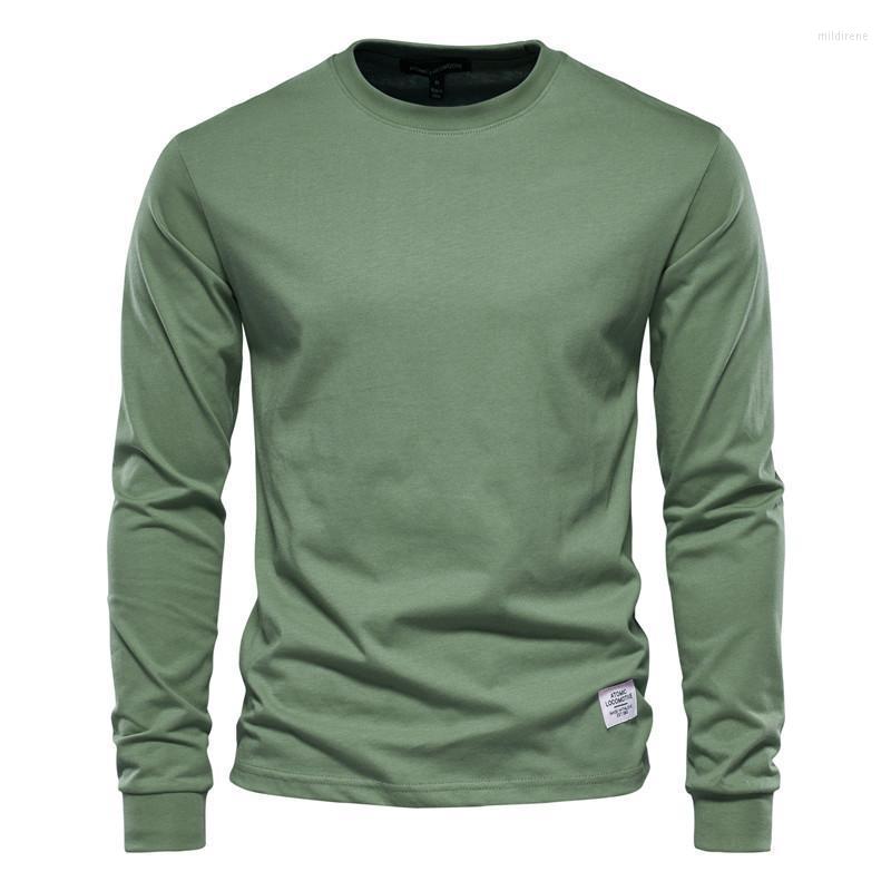 

Men's T-Shirts Long Sleeve T-shirt Men Solid Color Cotton Casual O-neck Mens Tshirts Spring Autumn High Quality Basic MaleMen's Mild22, Lavender