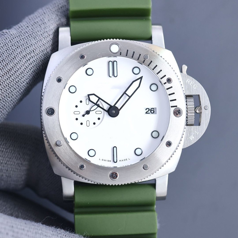 2022 New Men's Mechanical Watch 47 MM Ceramic Dial Rubber Seagull Movement Business Sports Fashion Waterproof high quality luxury watch