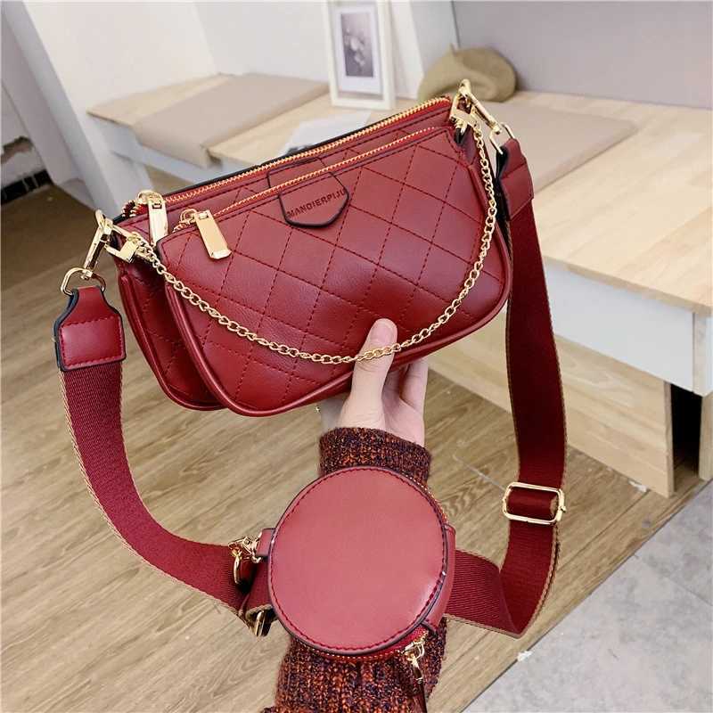 

Messenger Shoulder Bags Female Fashion Letter Flap Plaid Chains Zipper Women's Handbags Casual Diagonal Package Ladies Tote, Black