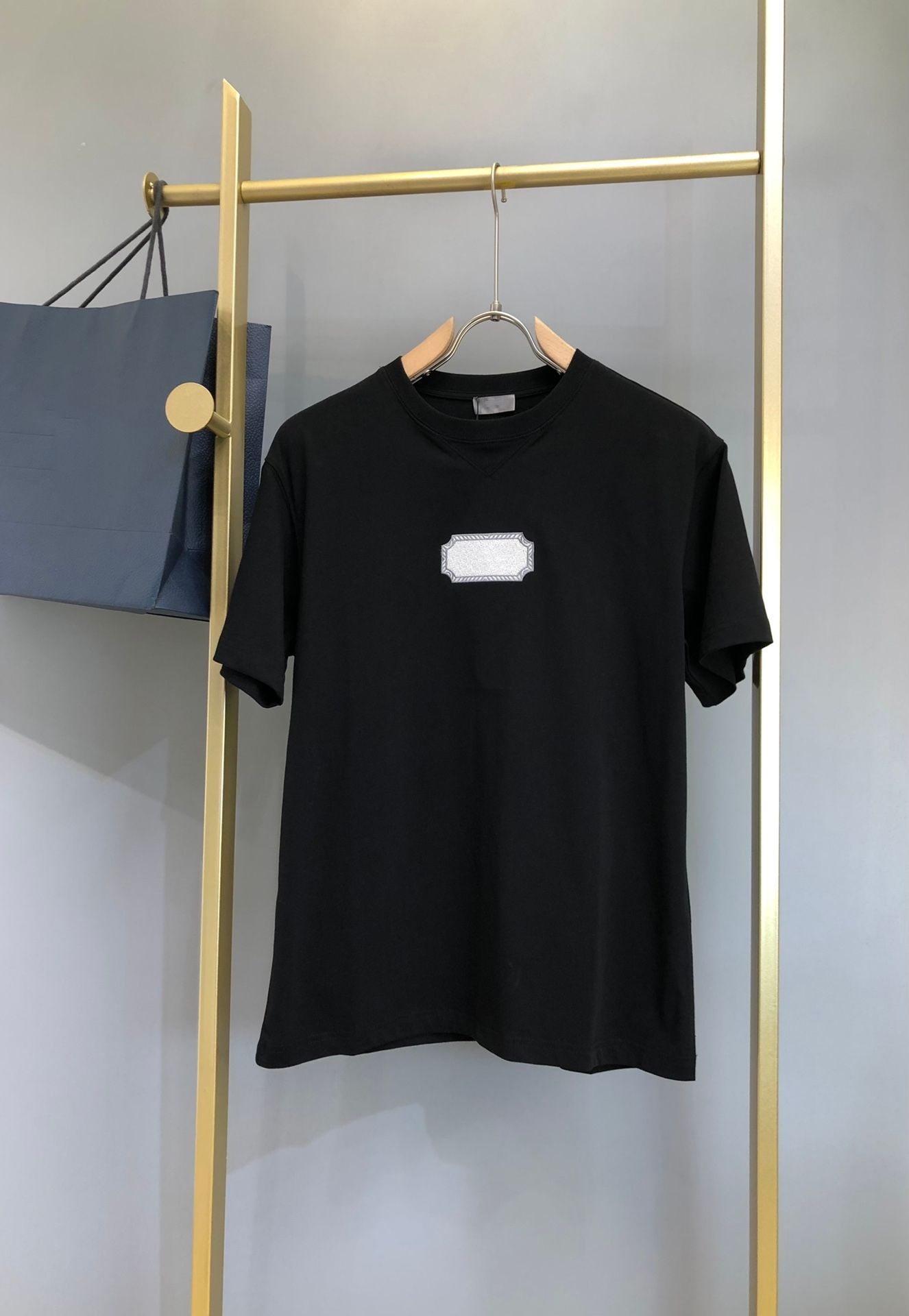 

2022 Spring summer Europe England 3D Lettering Imprint Tee Cotton t shirt Men Women high quality fashion cotton Tshirt -XL d0628, White
