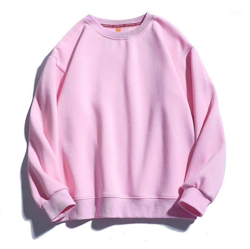 

Winter Plus Velvet Keep Warm Solid Color Round Neck Long-sleeved Sweatshirt Women Casual Top Women' Hoodies & Sweatshirts, Black