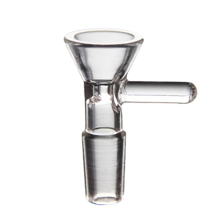 

2 Pack-18mm Male Glass Slider - Bowls for Tobacco Smoking with Handle