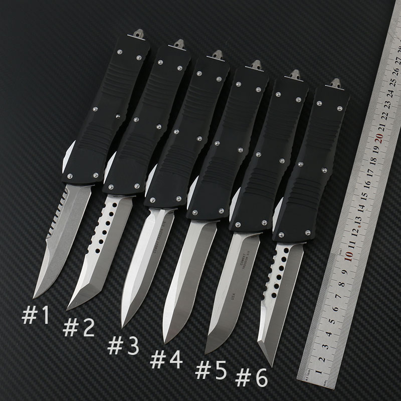 

High quality CNC Combat A07 Blade Pocket knives D2 steel Blade AUTO Tactical Folding knife Butterfly C07 B01 BENCHMADE Camping Hunting 3310BK Survival knifes