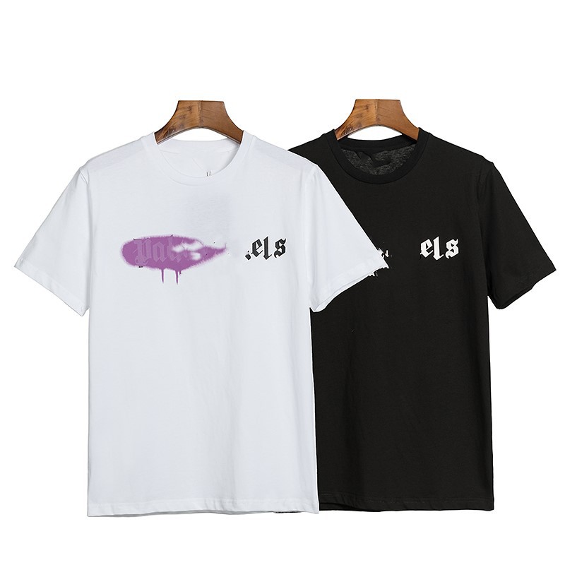 

Designer T Shirts PA Shanghai Limited letter graffiti short sleeve round neck tide brand T-shirt loose large OS 100% Pure Cotton Tops for Men Women size s-xl, Big order please contact