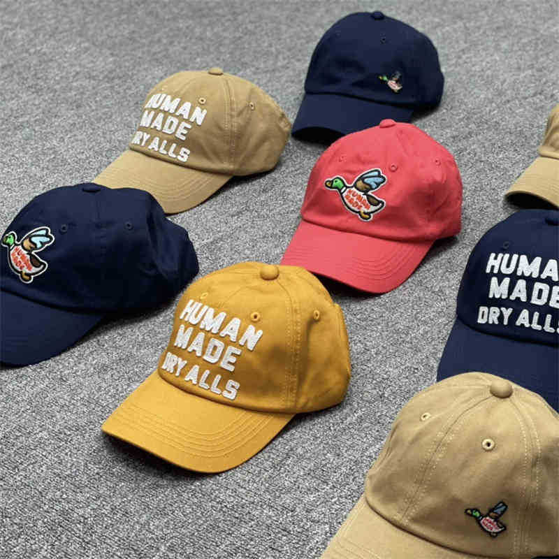 

Human Made by Nigo Embroidered Flying Duck 6panel Twill Hat Curved Brim Wide Edge Baseball Cap, Nobox