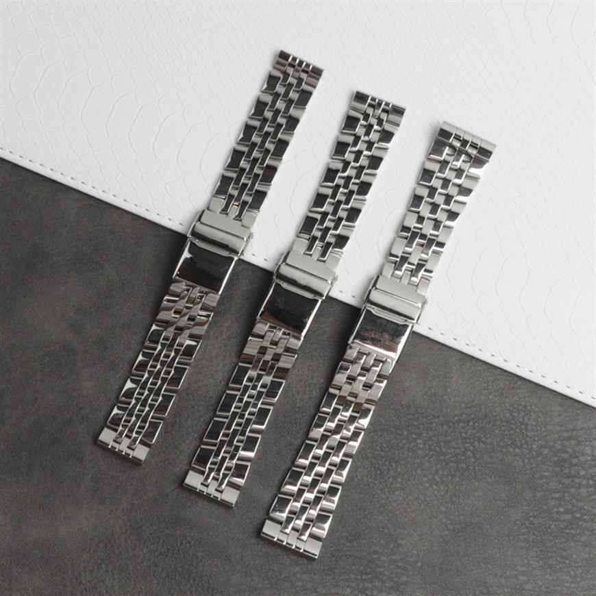 

whole stainless steel watch band for fit brestrap 20mm 22mm 24mm avenger navitimer superocean watchband279R