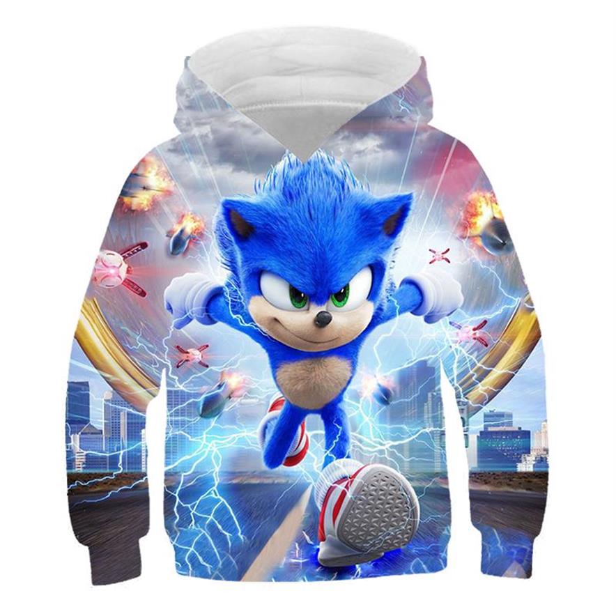 

Hoodies & Sweatshirts Children Clothing 2021 Spring And Autumn Sonic Hoodie Sweatshirt Baby Kids Boys Girls Clothes Cartoon 3D Lon234u, Tzwy-s311