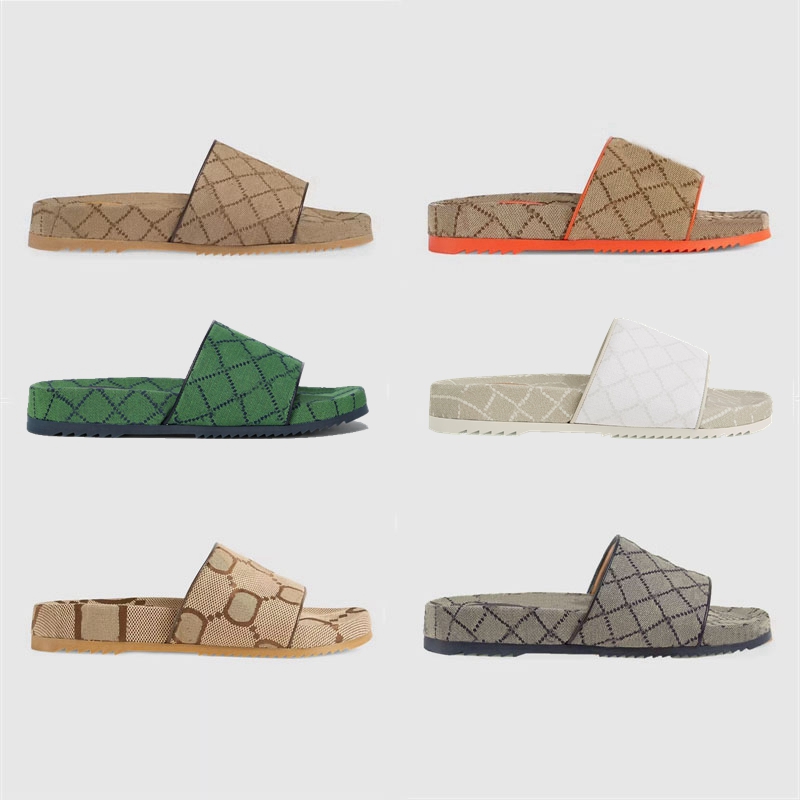 

mens womens unisex fashion flat slippers Canvas Slides ciabatte infradito uomo size euro 35-46 qinmin123, Beige orange