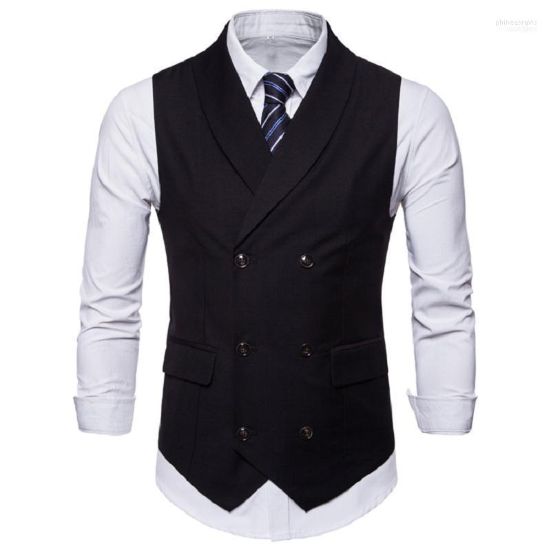 

Men's Vests Wedding Dress Vest For Men 2022 Arrival Slim Fit Mens Suit Male Waistcoat Gilet Homme Casual Sleeveless Formal Business1 Phin22, Black