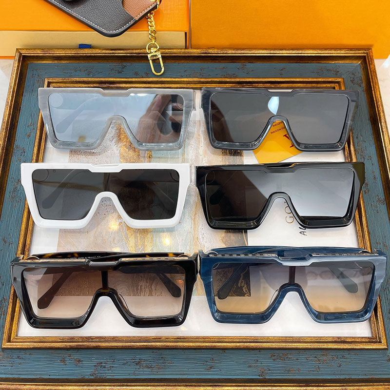 

Men or Women Designer Sunglasses Z2190W Temple Four Leaf Clover Casting Thick Frame Metal Bar Mens Sunglasses New Cyclone Sun glasses Top Quality With Box