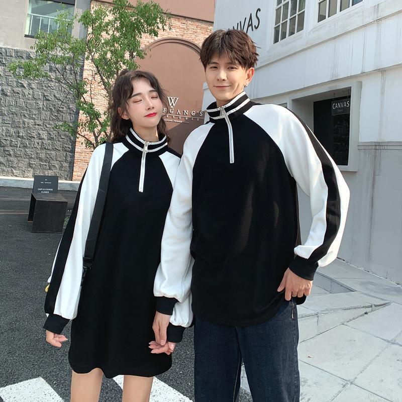 

Women' Hoodies & Sweatshirts In The Early Spring Of 2022, Middle And Long With Stand Collar Zipper Are Loose Couples Clothes Clothing, Men shirt