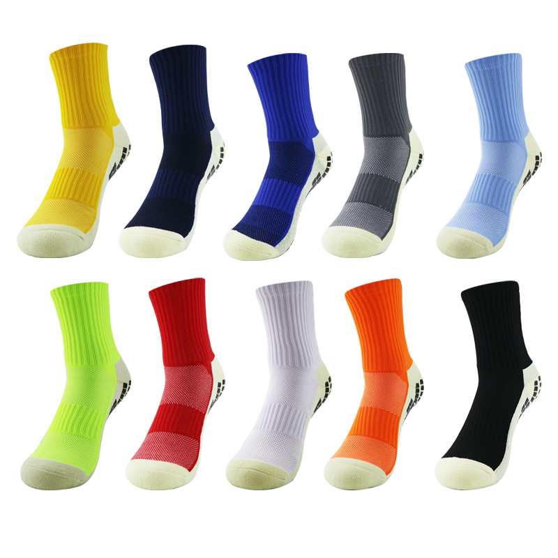 

High Quality Cotton Anti Slip Non Slip Suction Grip Football Socks Cotton Sport Cycling Running Riding Socks