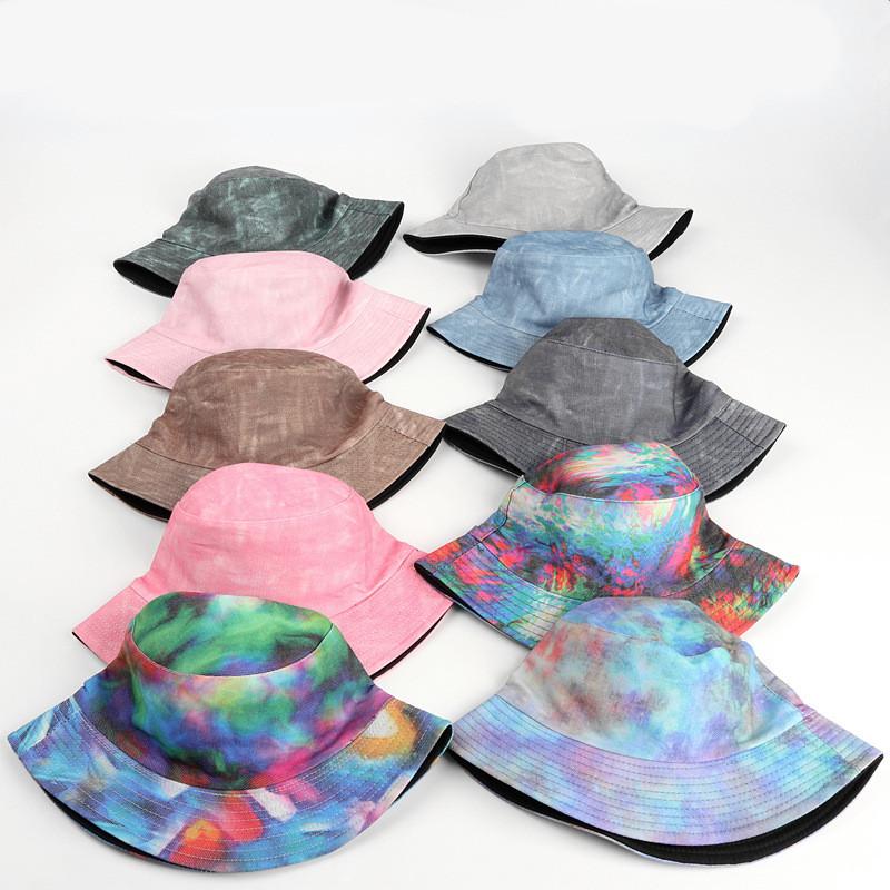 

Berets Cotton Solid Color Print Bucket Hat Fisherman Outdoor Travel Sun Cap Hats For Men And Women 258, Army green