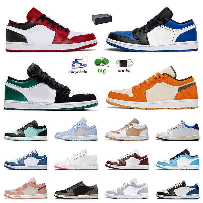 

jogging sports basketball shoes 1s men women unc mocha jumpman 1 low with box fragment x ceramic black bred toe wolf grey pine green og, A52 36-46 aluminum