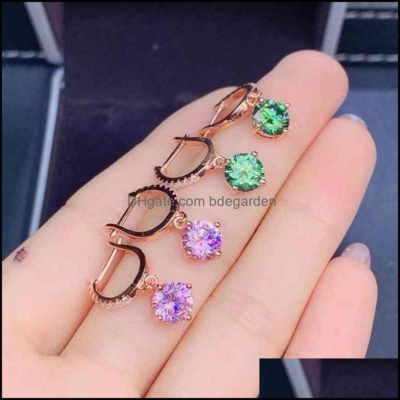 

Stud 925 Sterling Sier D Color For Women 6 Prong Gra Moissanite Earrings Screwback Gift Drop Delivery 2021 Bdegarden Dhj2X