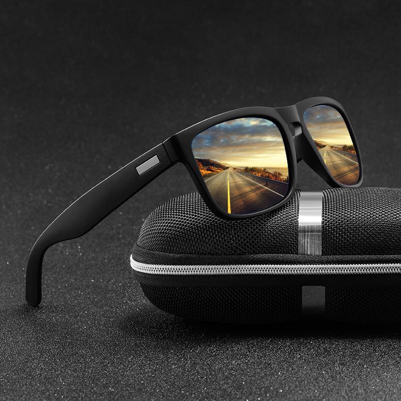 

Sunglasses LongKeeper Men Classic Polarized Male Driving Shades Square Mirror Eyewear Driver Safety UV400 Oculos Masculino