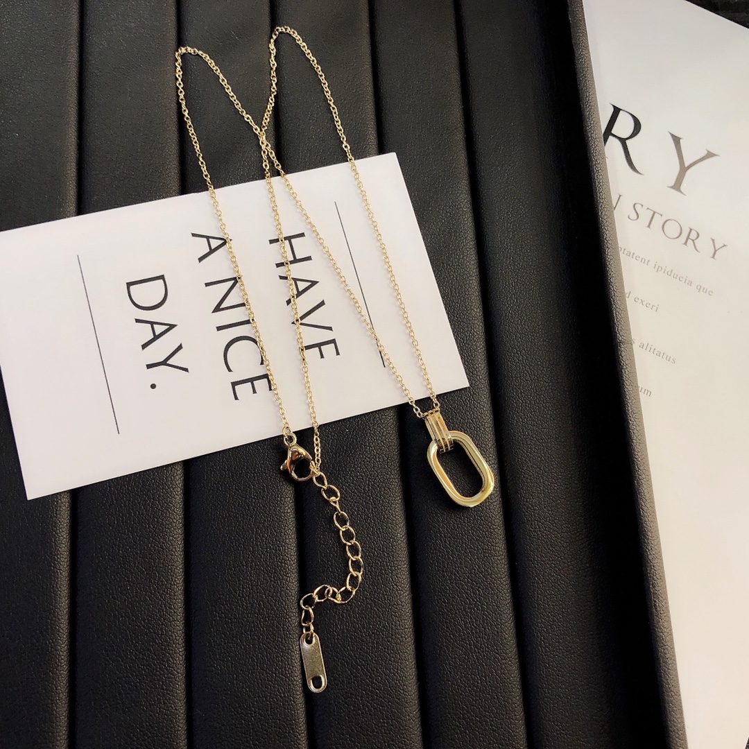 

18K Gold Plated Stainless Steel Designer Necklaces Choker Chain Letter Pendants Statement Fashion Womens Necklace Wedding Jewelry Accessories X232