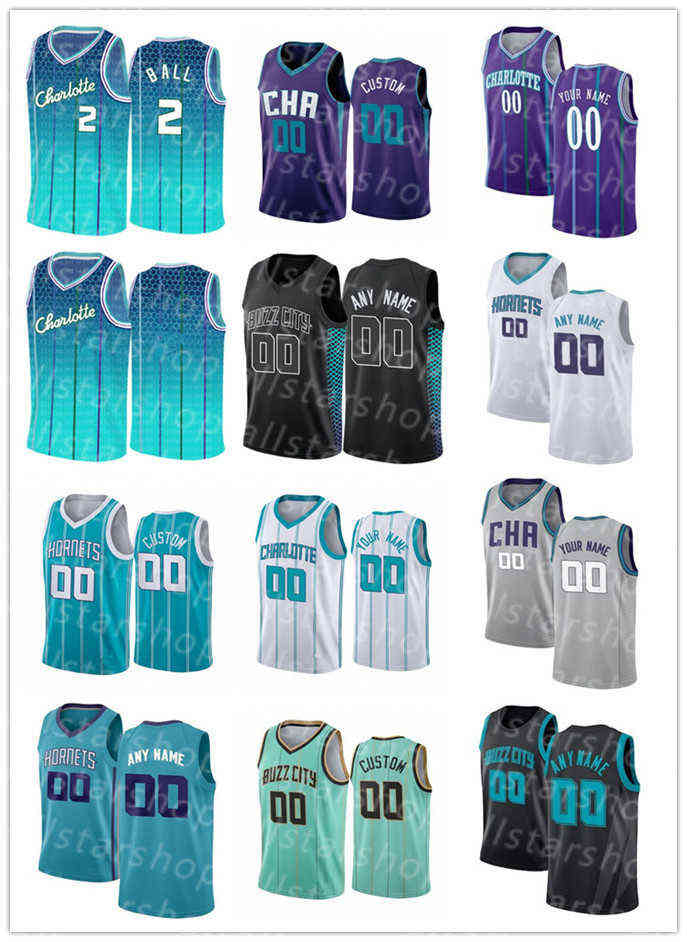 

2022 new arrival75th Custom Men Women youth James 5 Bouknight Kai 23 Jones Kelly 12 Oubre Jr. Charlotte''Hornets''Basketball Jerseys, Color