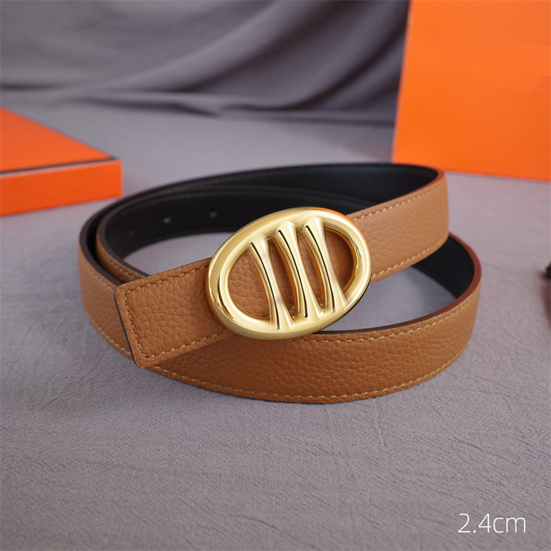 Designer Belt Belt For Women Designer Luxury Brand ceinture Leather Belts Gold Smooth Buckle 5 Colors Mens Designers Vintage Belt Width 2.4cm